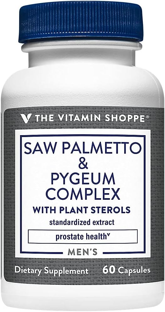 The Vitamin Shoppe Saw Palmetto & Pygeum Complex (60 Capsules)