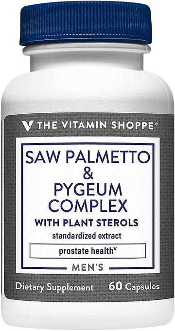 The Vitamin Shoppe Saw Palmetto & Pygeum Complex (60 Capsules)