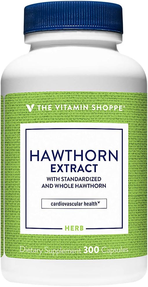 The Vitamin Shoppe Hawthorn Extract, with Standardized and Whole Hawth