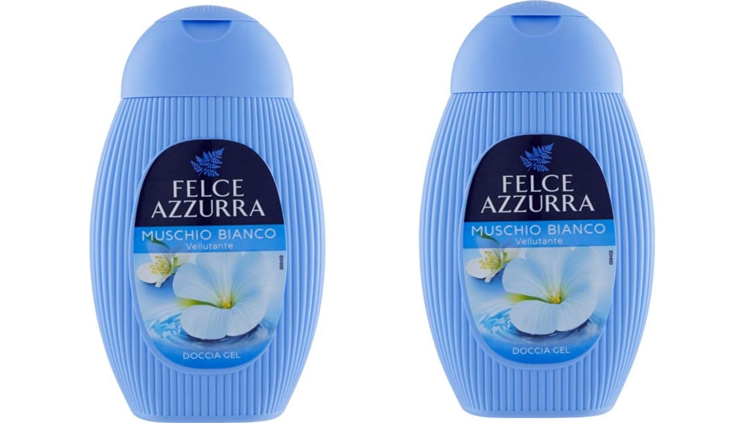 Felce Azzurra Shower Gel Muschio Bianco 250ml / 8.45., Pack of 2