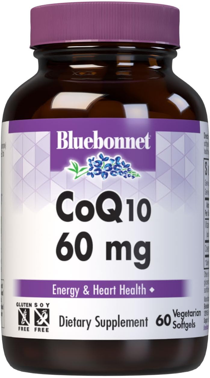 BlueBonnet CoQ-10 Vegetarian Softgels, 60 mg, 60 Count60 Count (Pack o