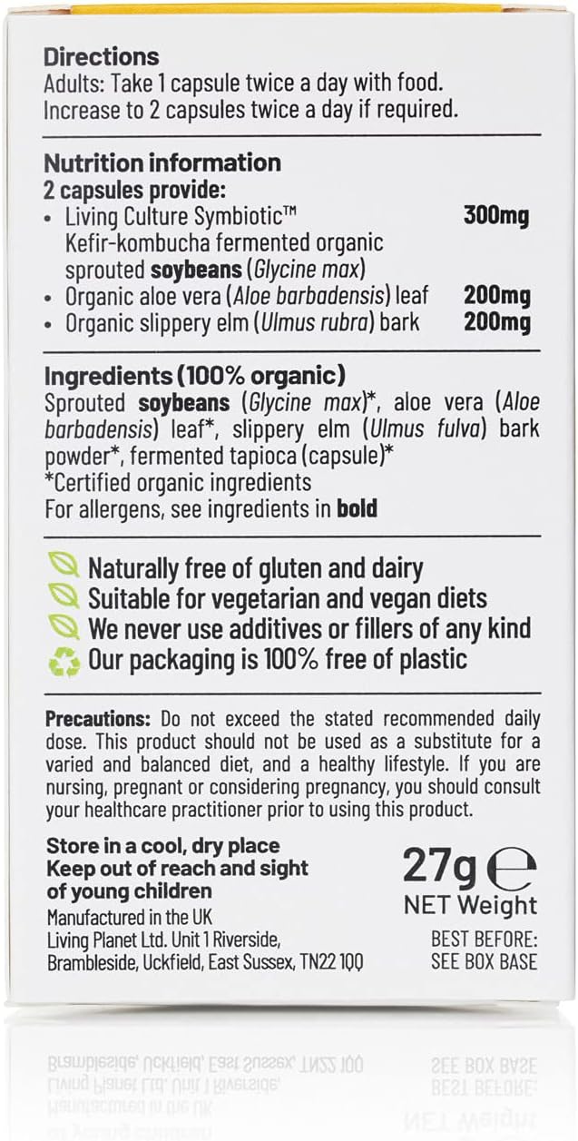 Living Nutrition Organic Your Flora Terrain Food Supplement (60 Capsul