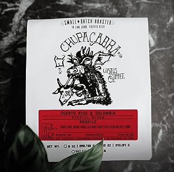 EL CHUPACABRA by Gustos Coffee | Puerto Rican & Colombian Medium Roast Whole Bean Coffee Blend