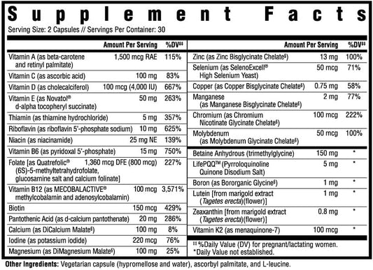 Seeking Health Prenatal Essentials, Methylated Bioavailable Folate And