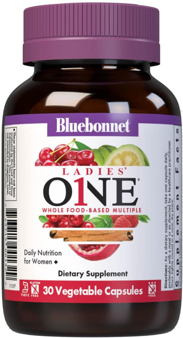 Bluebonnet Nutrition Ladies One Organic Vegetable Capsule, Whole Food