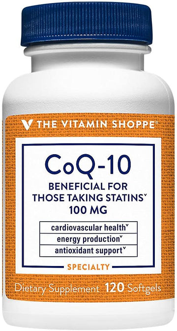 The Vitamin Shoppe CoQ-10 100mg - Beneficial for Those Taking Statins