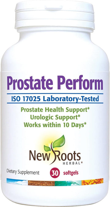 NEW ROOTS HERBAL Prostate Perform Supplement - 30 Softgels - Saw Palme