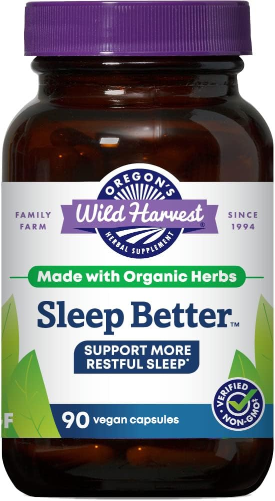 Oregon'S Wild Harvest Sleep Better With Certified Organic Valerian And
