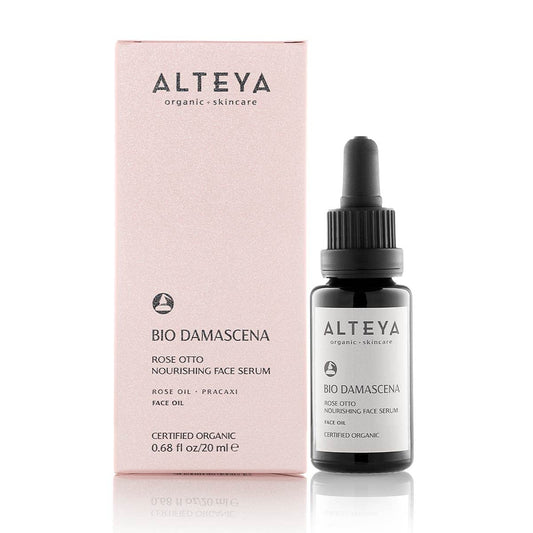 Alteya Organics Face Serum USDA Certified Organic Skin Care 0.68  /20  Bio Damascena Award-Winning Rose Otto Treatment With Organic Bulgarian Rose Oil Nourishing, Skin-reviving and Illuminating