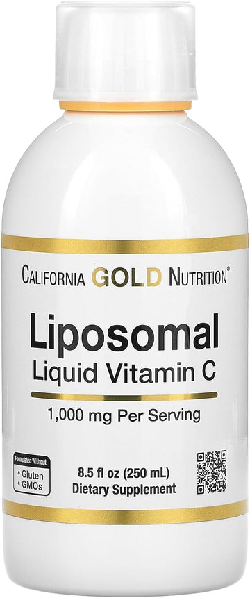 Liposomal Liquid Vitamin C, 1,000 mg, 250 ml, California Gold Nutritio