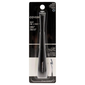 COVERGIRL Get In Line Liquid Eyeliner, Black Crystal, 0.08   (packaging may vary)