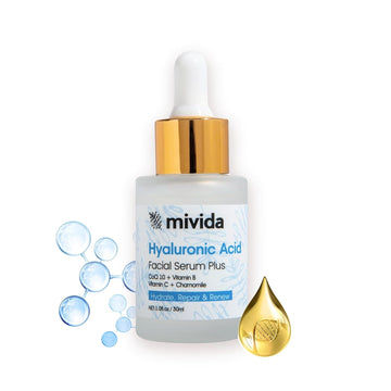 mivida Hyaluronic Acid Serum For Face | Hydrating and Moisturizing face serum | 1