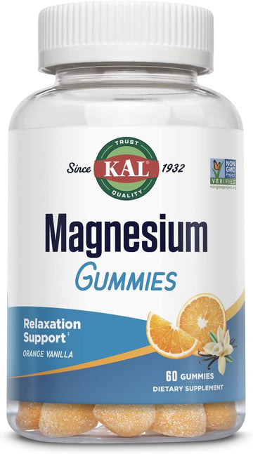 KAL Magnesium Citrate Gummies - Relaxation, Bone, Muscle and Cellular