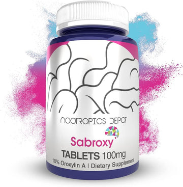 Sabroxy Tablets | 100Mg | 90 Count | Minimum 10% Oroxylin-A | Oroxylu