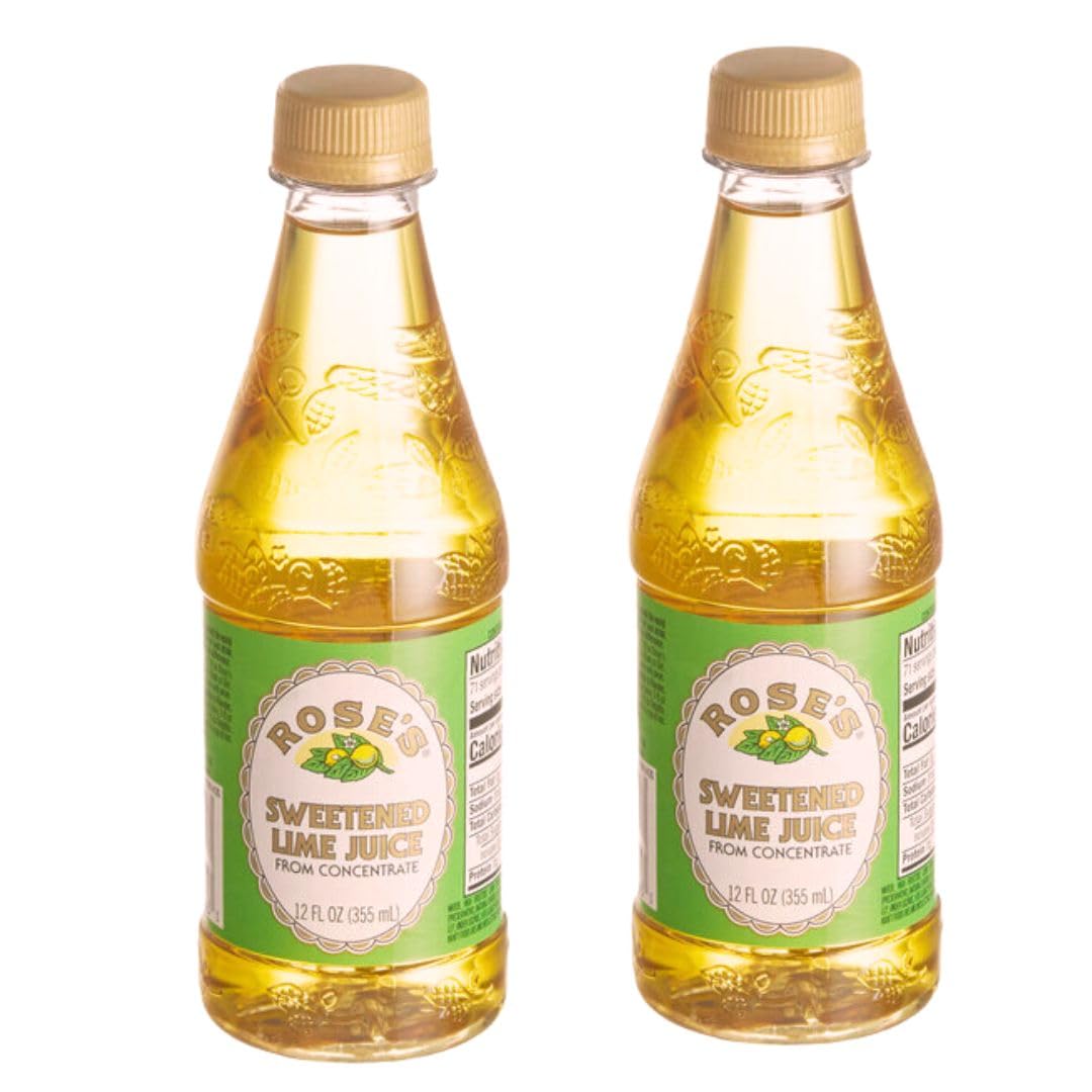 Rose's West India Sweetened Lime Juice, 12 Ounce (Pack of 2)