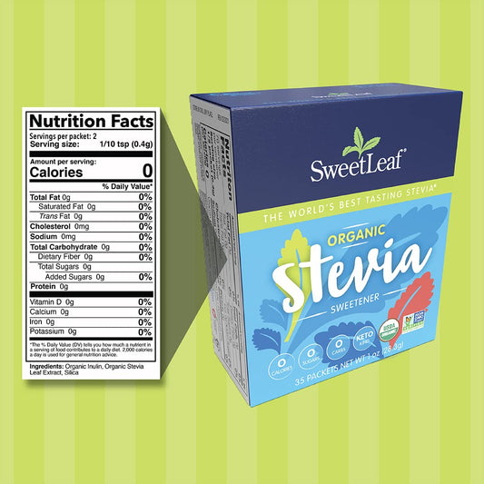 Sweetleaf, Stevia Sweetener Organic, 35 Count