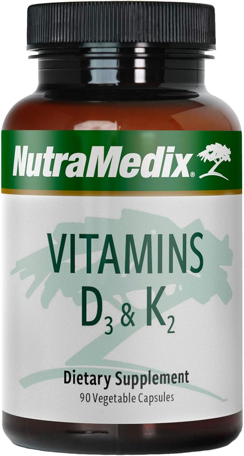 NutraMedix D3 & K2 Vitamin Supplement - 5000 IU VIT D & K2 Vitamin for Bone Health - Immune, Heart, Joint & Muscle Suppo