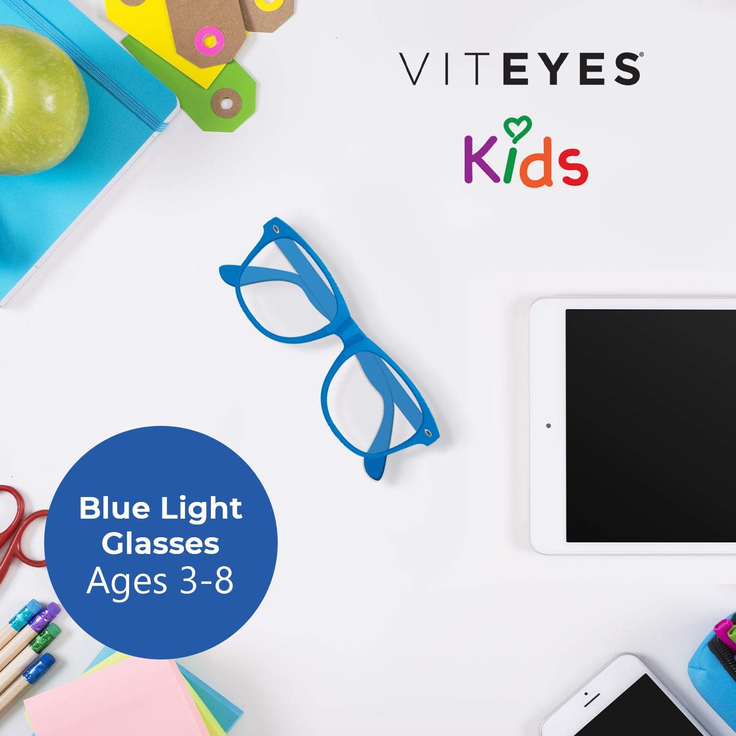 Viteyes Blue Light Glasses, Blue Light Blocking Glasses for Adults & K