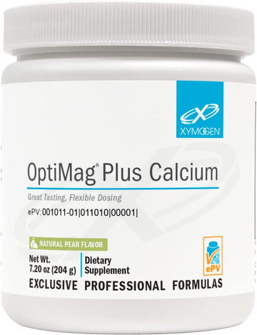 XYMOGEN OptiMag Plus Calcium - Great-Tasting Magnesium Powder with Cal