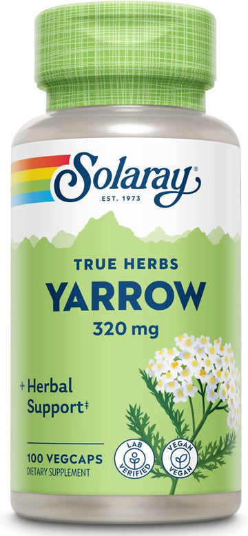 Solaray Yarrow 320 mg, Whole Aerial, Herbal Appetite and Gastrointesti