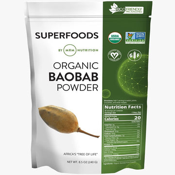 Mrm Nutrition Organic Baobab Powder | Superfoods | Digestive Health |