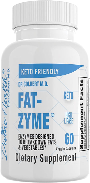 Dr. Colbert's Keto Zone Fat-Zyme - Ketogenic Digestive Enzymes - HIgh 0.48 Ounces