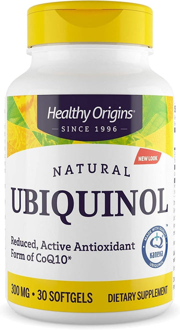 Healthy Origins Ubiquinol (Active Form of CoQ10), 300 mg - Activated F