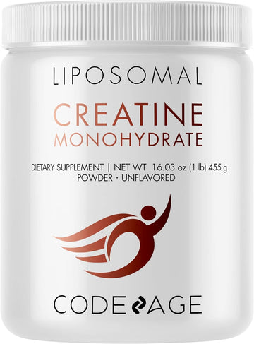 Codeage Liposomal Creatine Monohydrate Powder Supplement, Pure Creatin