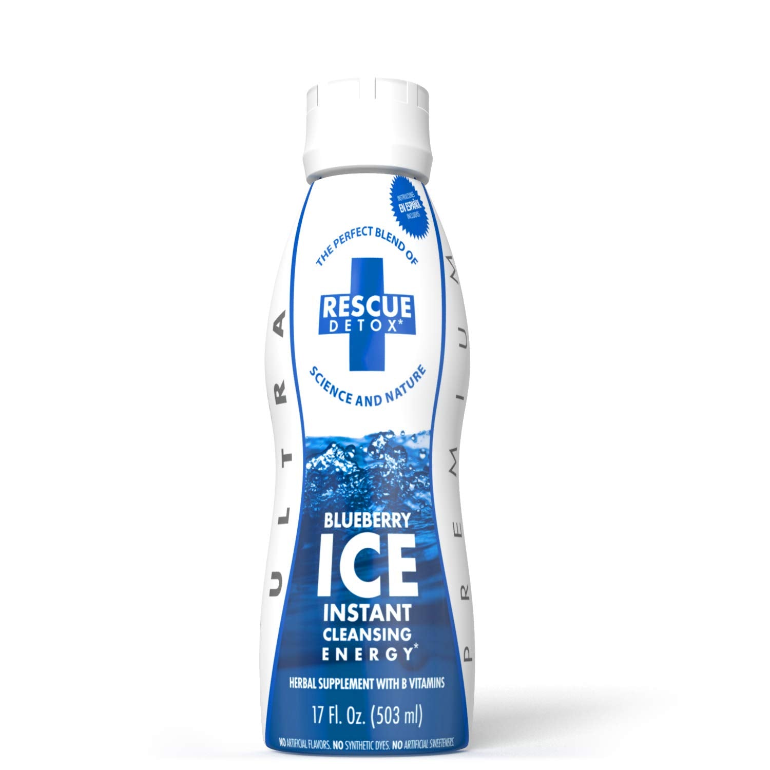 Rescue Detox - Ice - Blueberry Flavor - 17Oz | Works In 90 M