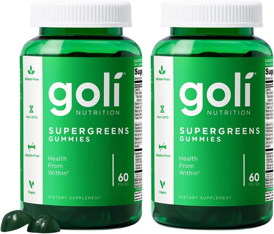 Goli SuperGreen Vitamin Gummy - 120 Count - Essential Vitamins and Min