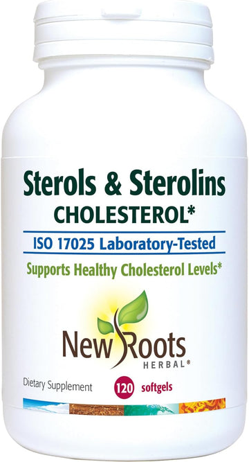 NEW ROOTS HERBAL Sterols & Sterolins (120 Softgels), Made with Organic