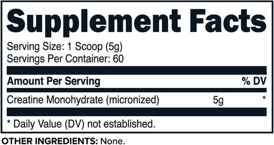 Primaforce Creatine Monohydrate Powder, 300 Grams - Micronized, Gluten