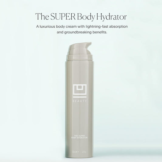 U Beauty The SUPER Body Hydrator - Mega-Dose Hyaluronic Acid Body Moisturizing Cream with Niacinamide and Squalane for Smooth, Bright, and Renewed-Looking Skin For Up To 48 Hours - 6.7