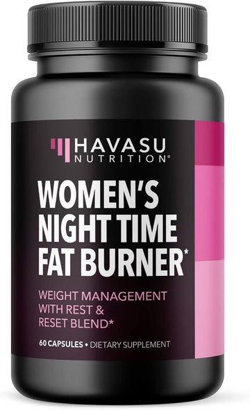 HAVASU NUTRITION Night Time Fat Burner Weight Loss Pills for Women | A2.4 Ounces