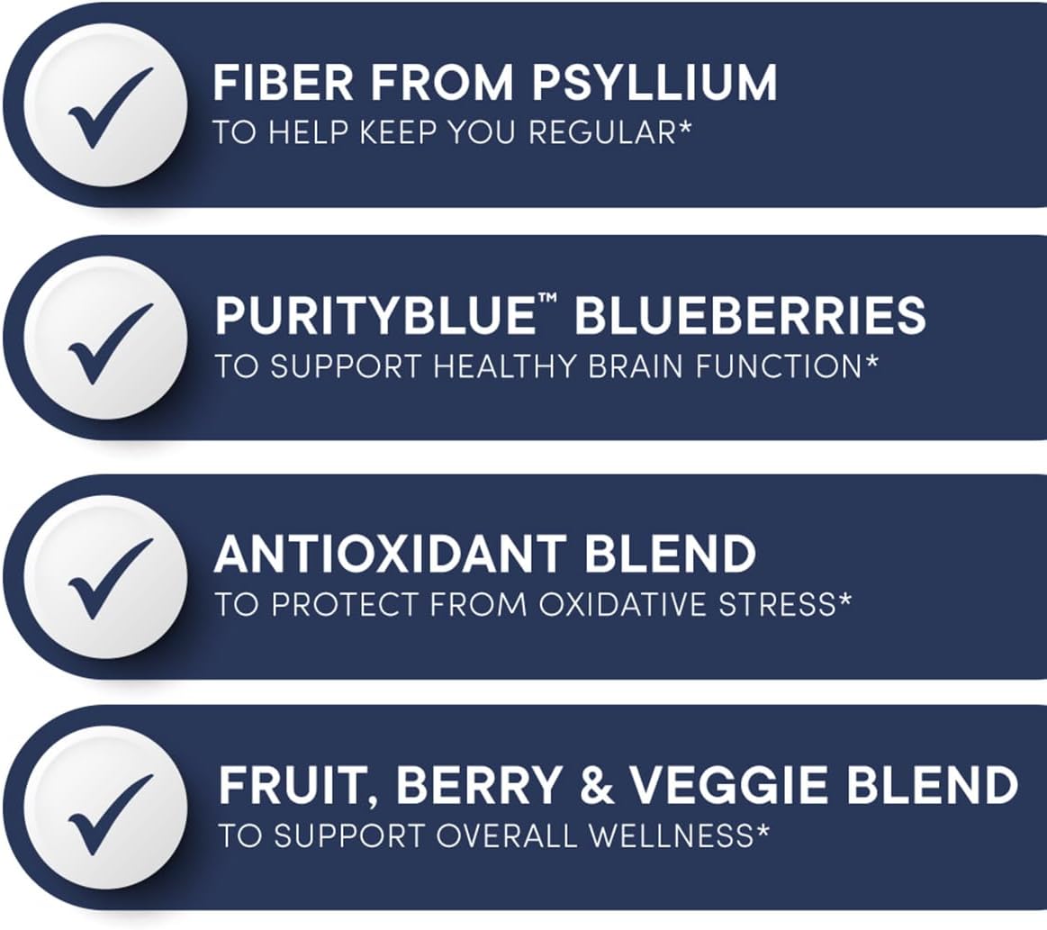 Purity Products Advanced Blueberry Detox Daily Fiber Formula Featuring