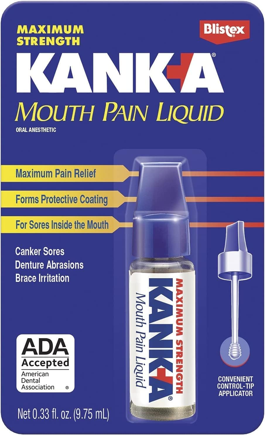 Kanka Mouth Pain Liquid, Professional Strength .33  (9.75 )