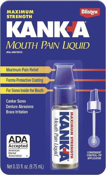 Kank-A Mouth Pain Liquid Professional Strength 0.33  (Pack of 3)