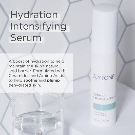 Glytone Hydration Intensifying Serum - Ceramides & Amino Acids - Hydrate & Restore Lipid Barrier - Matte Serum - Fragrance & Paraben-Free - 1 .