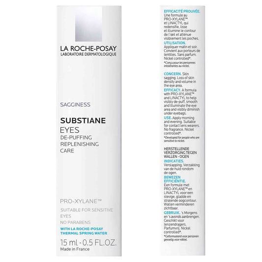 La Roche-Posay Substiane Replenishing Eye Cream, Anti Aging Eye Cream to Hydrate and Firm Skin, Ophthalmologist Tested, 0.5   (Pack of 1)