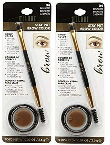 Pack of 2 Milani Stay Put Brow Color, Brunette (04)