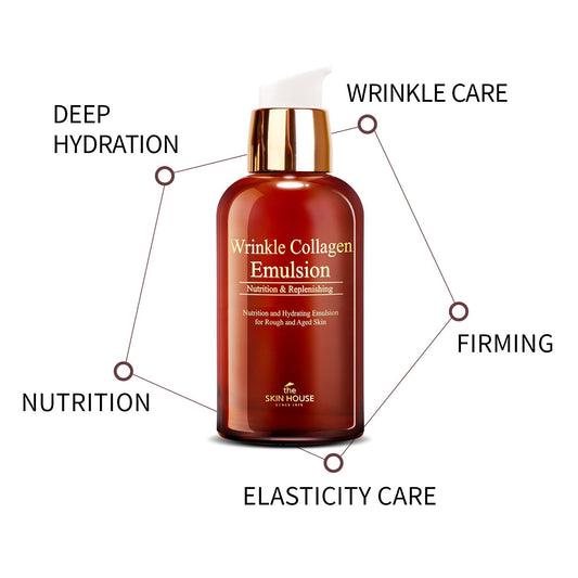 The Skin House Wrinkle Collagen Emulsion[130  / 4.39 .] For aged and inelastic skin/ Korean Skin Care, Not Tested on Animals, Paraben Free