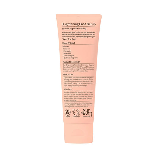 Sun Bum Skin Care Brightening Face Scrub | Vegan and Cruelty Free Exfoliating and Smoothing Scrub with Vitamin C | 4