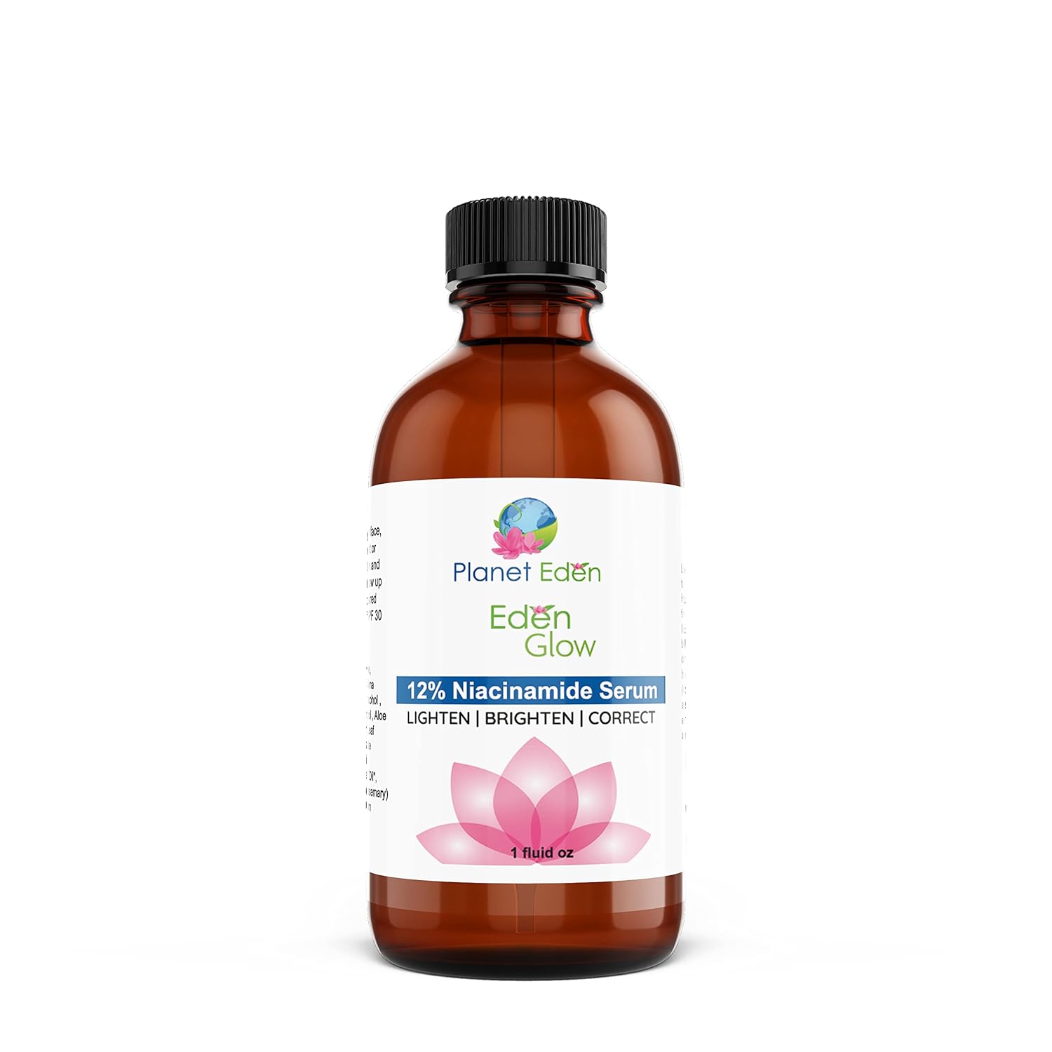 Planet Eden 12% Niacinamide Intensive Serum + Hyaluronic Acid (1 ) Vitamin B3 - Correct Sun Damage