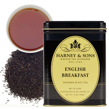 Harney & Sons English Breakfast, Loose Leaf Black Tea, (Pack of 1) (packaging may vary)