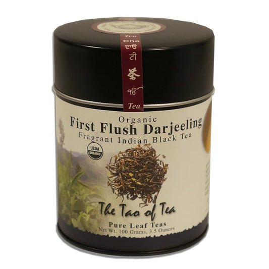 The Tao of Tea, First Flush Darjeeling Black Tea, Loose Leaf, Tins (Pack of 2)