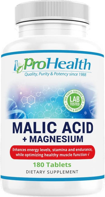 ProHealth Malic Acid + Magnesium (180 Tablets) | Malic Acid with Magne