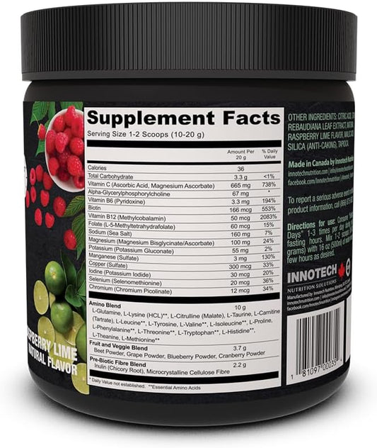 INNOTECH Nutrition: Fasting Days Intermittent Fasting Drink Mix - Rasp