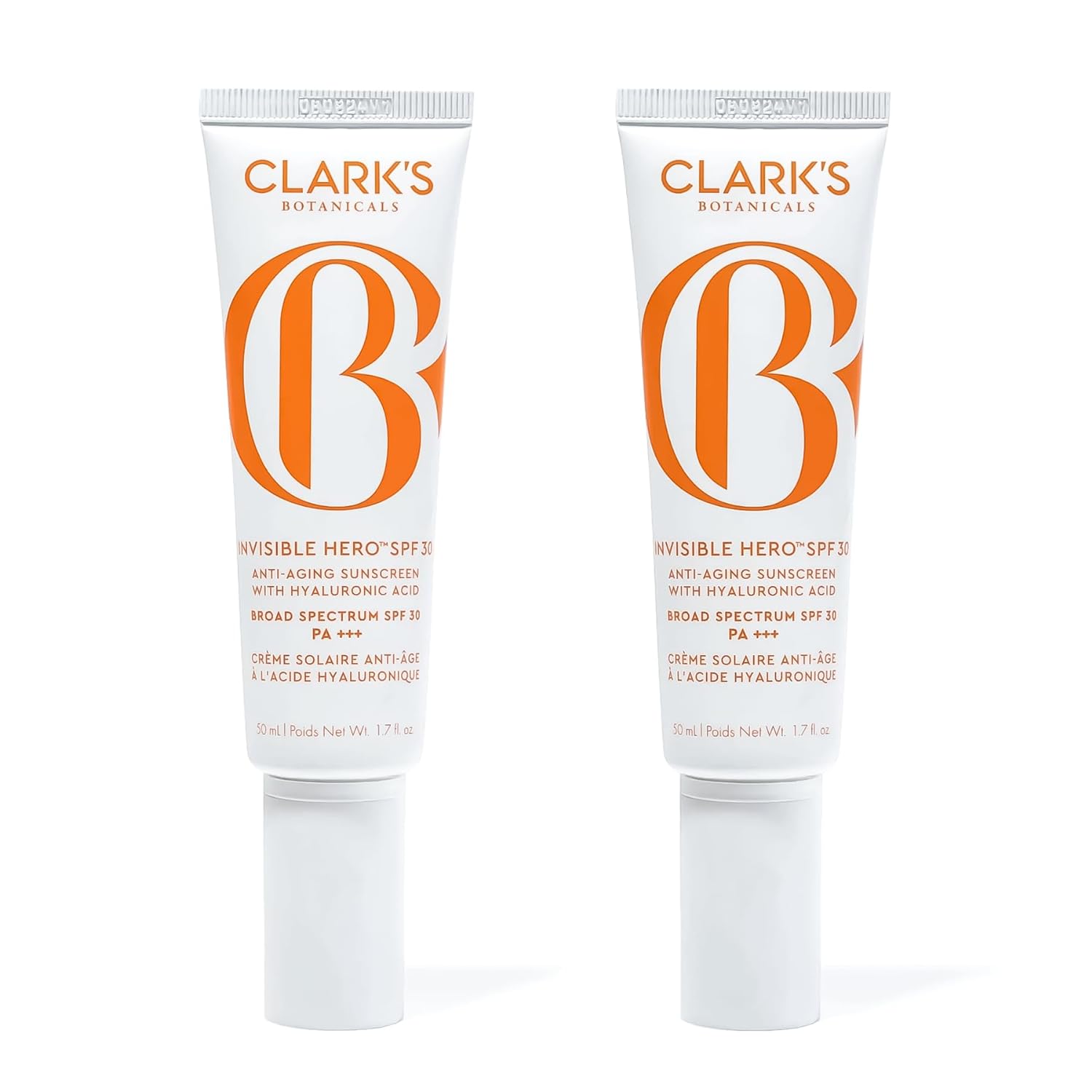 Clarks Botanicals Invisible Hero SPF 30: The Ultimate Skin Perfector for All Skin Types, with Hyaluronic Acid, Vitamin B3, Anti-Aging Ingredients, and Blue Light Protection (100  | 3.4  )