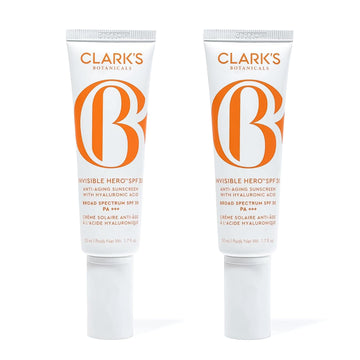 Clarks Botanicals Invisible Hero SPF 30: The Ultimate Skin Perfector for All Skin Types, with Hyaluronic Acid, Vitamin B3, Anti-Aging Ingredients, and Blue Light Protection (100  | 3.4  )