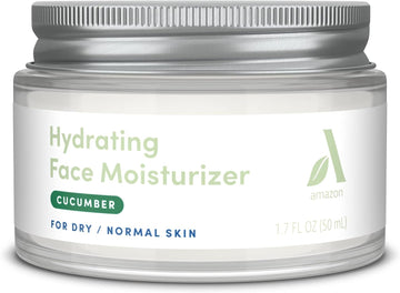 Amazon Aware Hydrating Face Moisturizer with Avocado & Almond Oils, Squalane & Cocoa Butter, Vegan, Cucumber, Dermatologist Tested, Normal to Dry Skin, 1.7